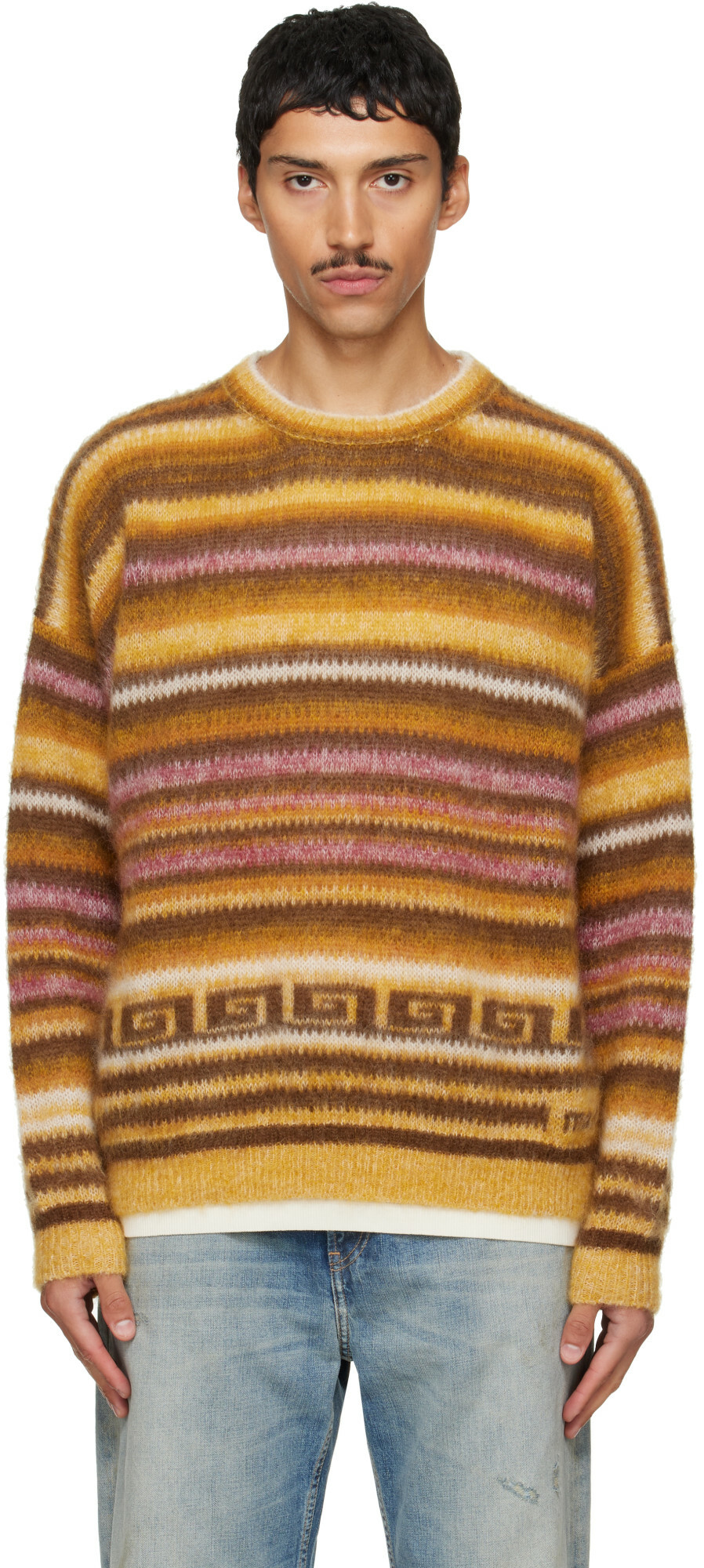 Isabel Marant Tan & Pink Scolan Sweater