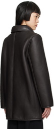YMC Brown Sabbath Reversible Shearling Coat