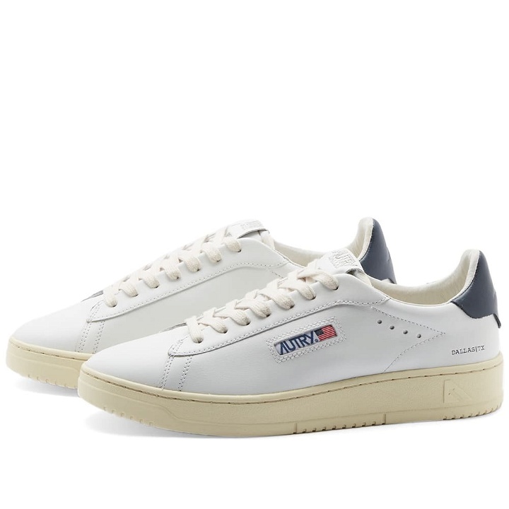 Photo: Autry Men's Dallas Low Sneakers in White/Navy