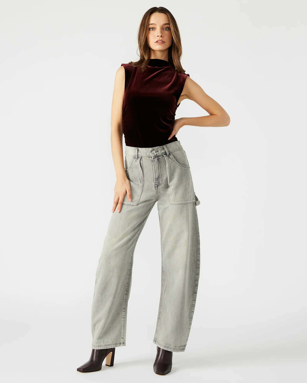 Steve Madden Nikola Top in Wine