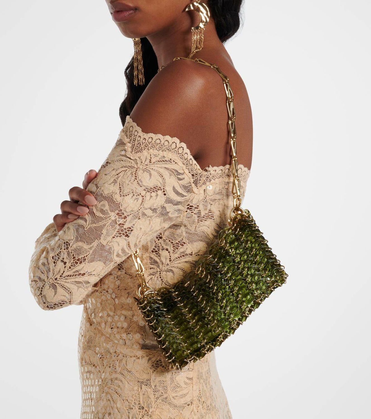 Rabanne Mini resin shoulder bag