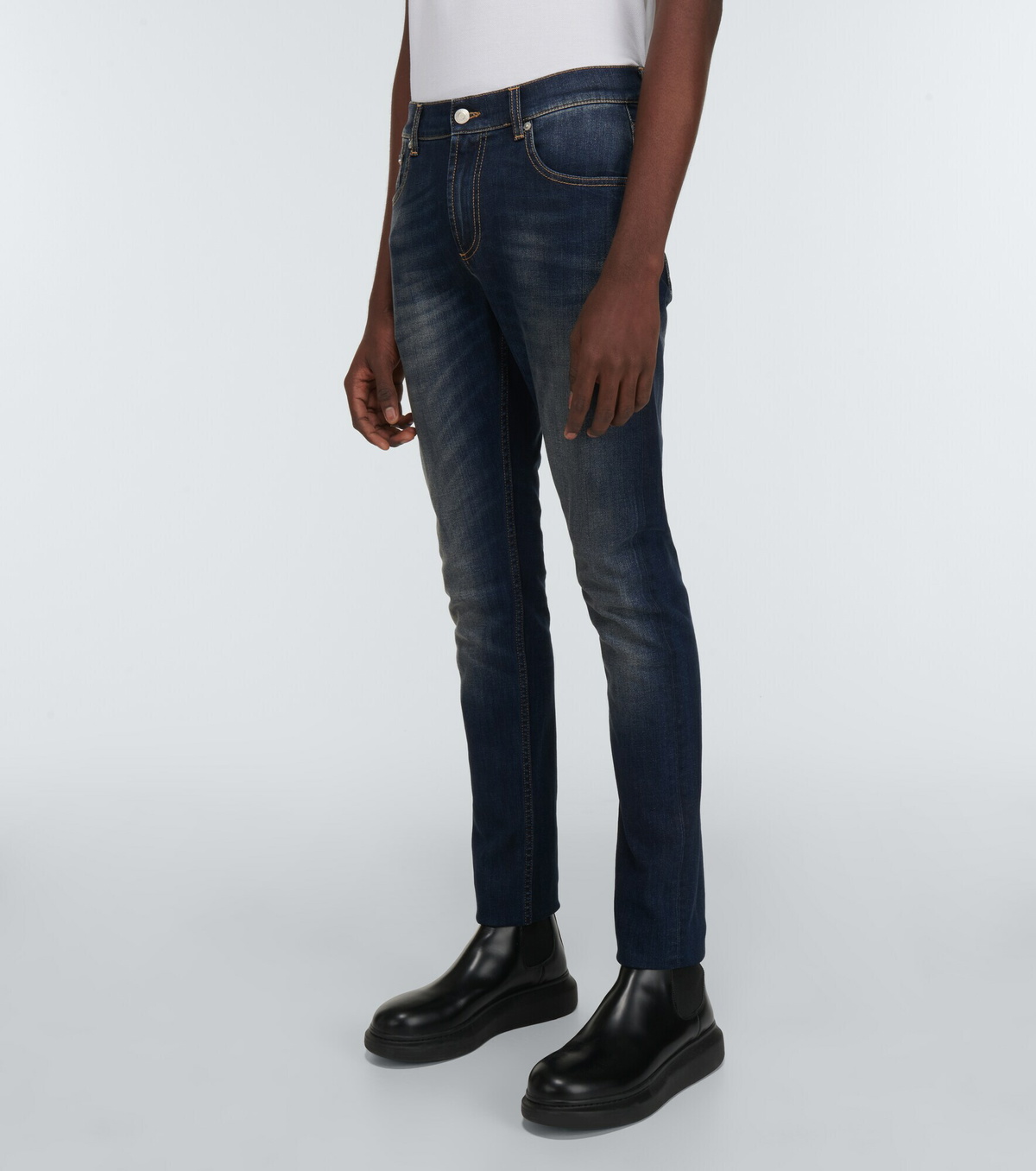 デニム・ジーパン alexander mcqueen JEANS (813252QMACV 4315) Alexander Mcqueen Denim Jeans (alexander mcqueen/デニム
