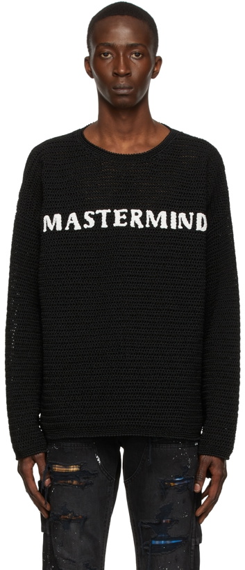Photo: mastermind WORLD Black Polyester Sweater