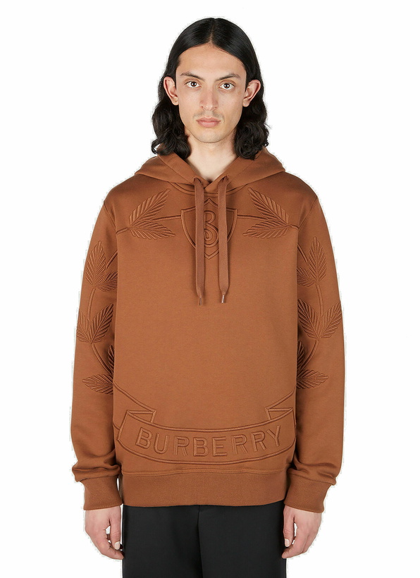 Photo: Burberry - Haggerston Crest Hooded Sweatshirt in Brown