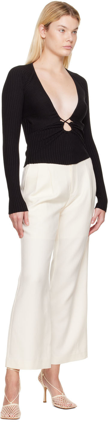 WYNN HAMLYN Black Linda Long Sleeve T-Shirt