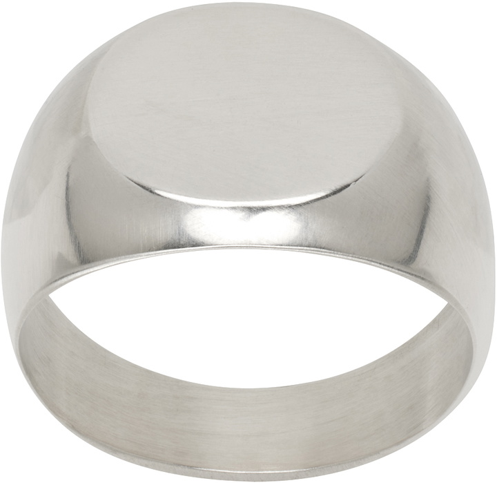 Photo: Jil Sander Silver Classic Chevalier Ring