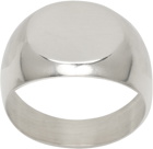 Jil Sander Silver Classic Chevalier Ring