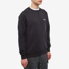 Balmain Men's Flock Crew Sweat in Black/White