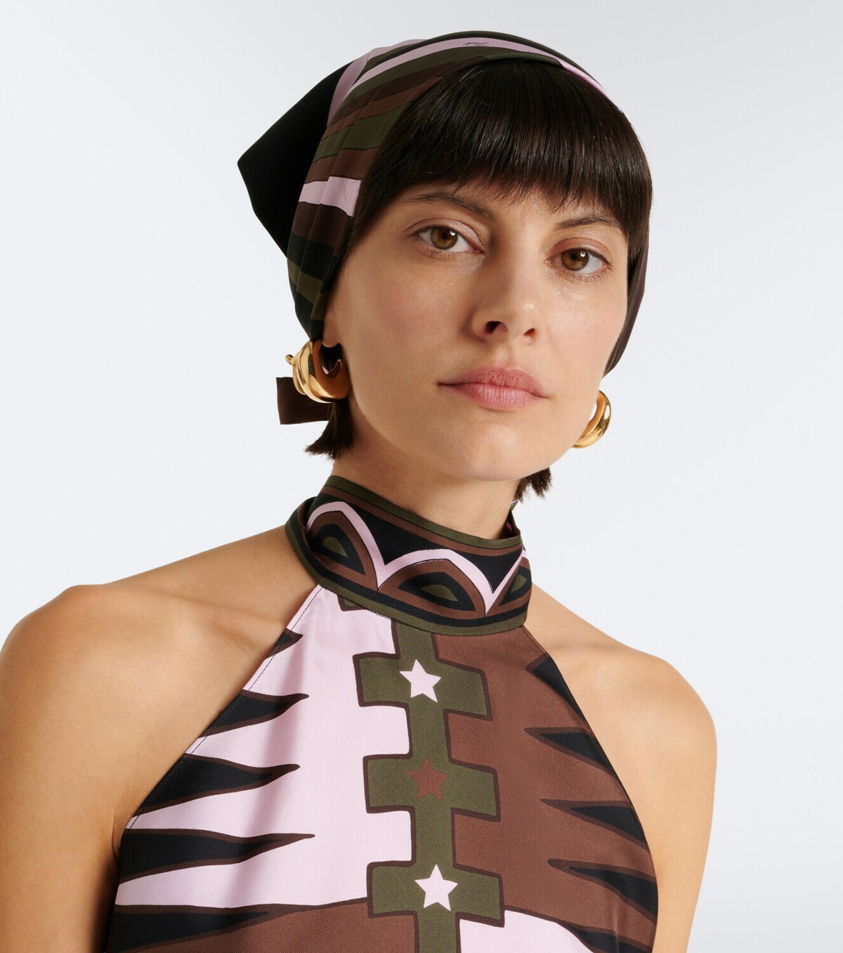 Pucci Iride silk twill head wrap
