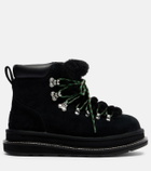 Sacai x UGG suede and shearling hiking boots