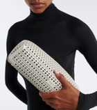 Alaïa Delta Small leather clutch