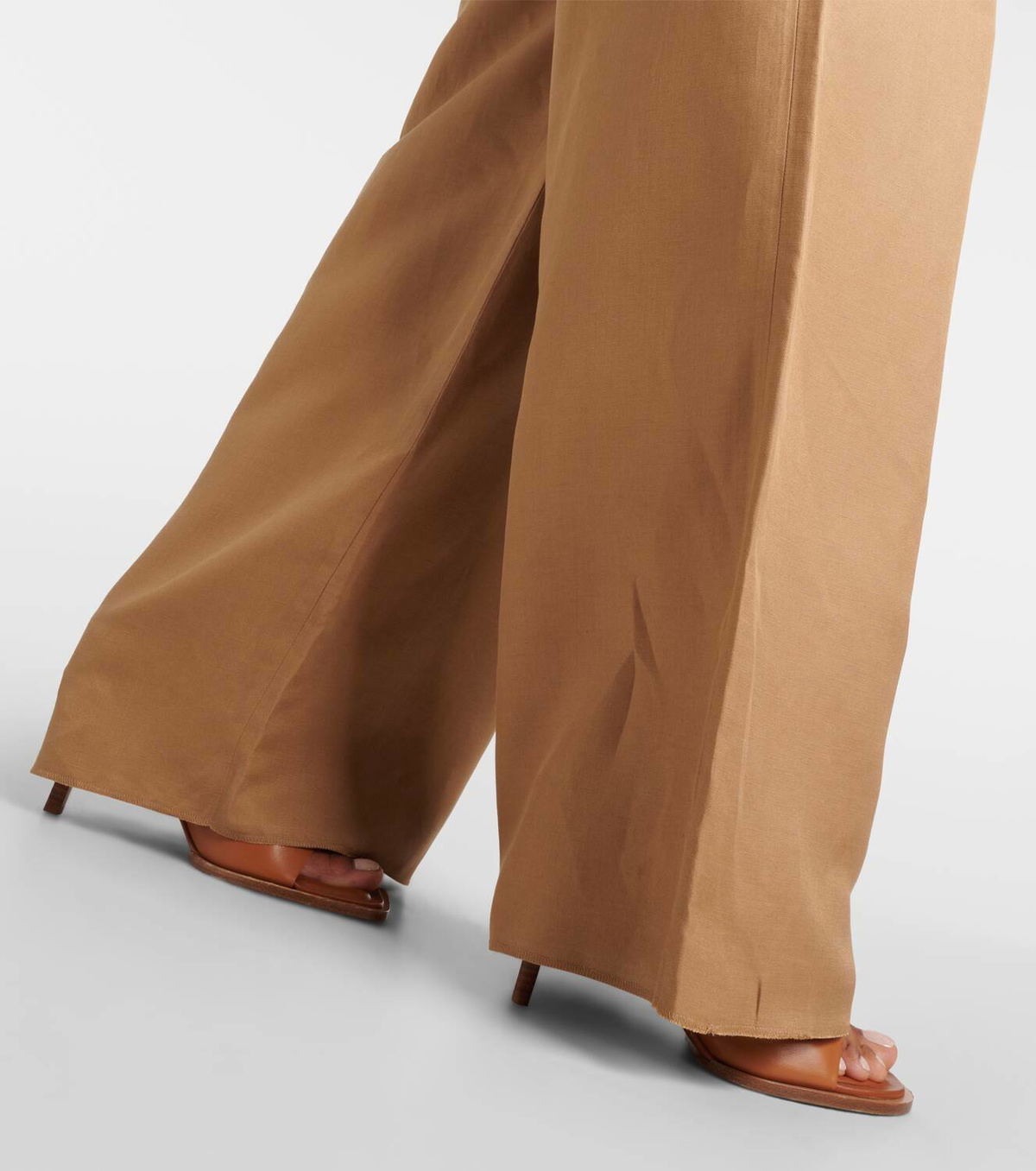 【送料&関税込】Max Mara Colonia Trousers Max Mara Colonia linen and silk wide-leg pants Max Mara