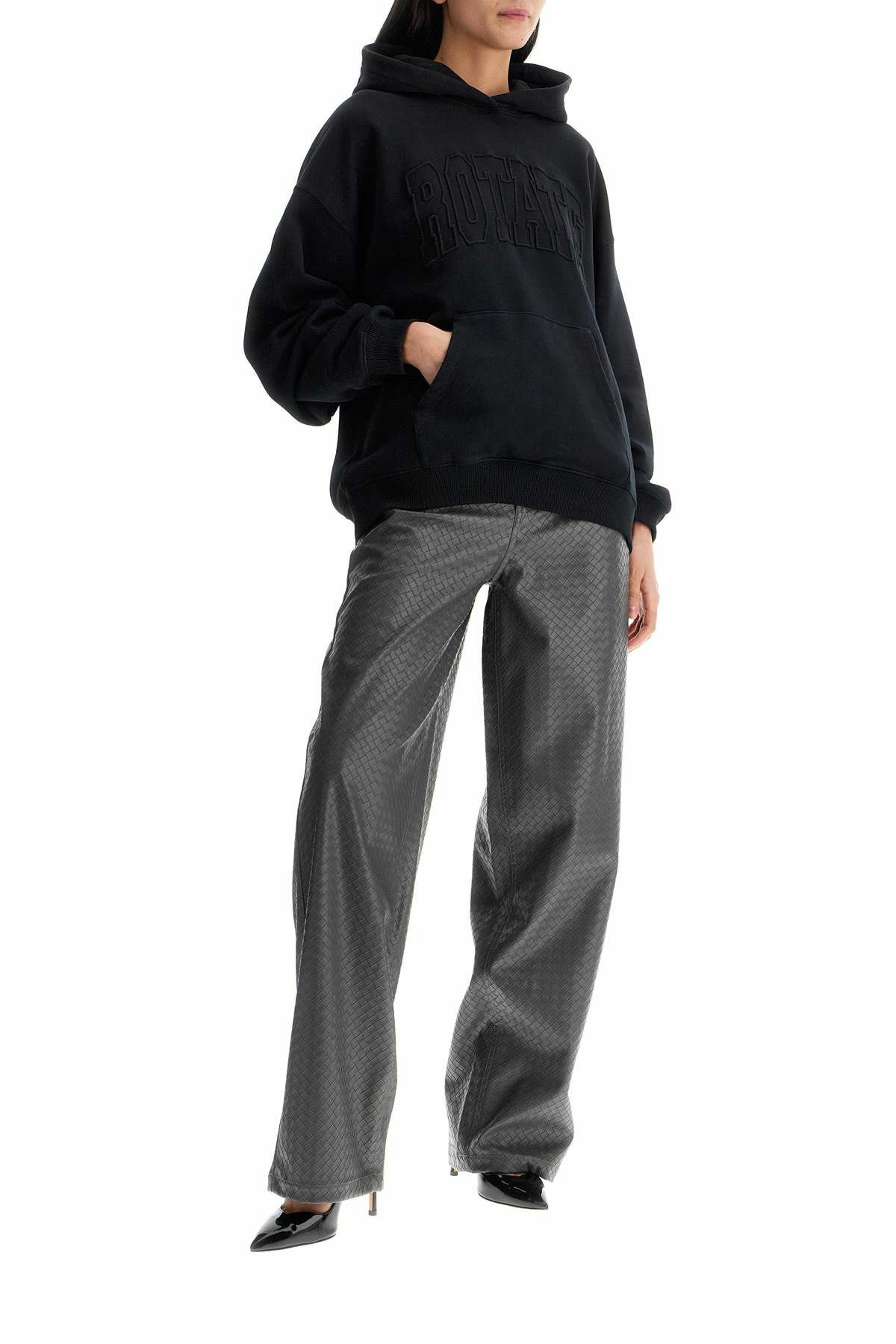 ROTATE hooded sweatshirt with Black ROTATE Birger Christensen