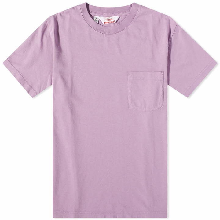 Photo: Battenwear Men's Pocket T-Shirt in Lavender