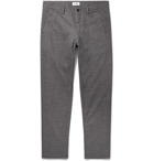 NN07 - Grey Karl Tapered Mélange Cotton-Blend Trousers - Gray