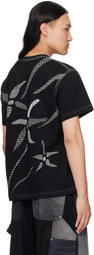 Khoki Black Printed T-shirt