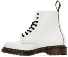 Dr. Martens White 'Made In England' 1460 Vintage Boots