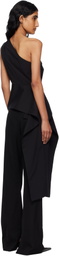 St. Agni Black Asymm Origami Top