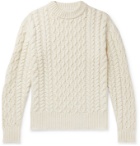 Mr P. - Cable-Knit Alpaca-Blend Sweater - Neutrals