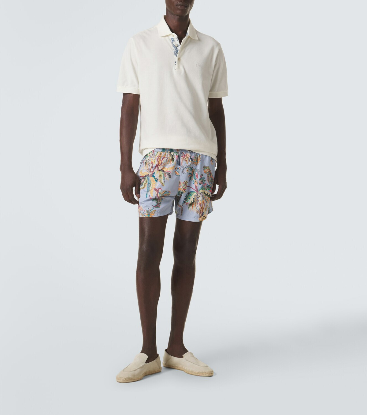 Etro Pegaso cotton piqué polo shirt