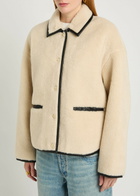Anine Bing Camden Teddy Jacket Cream