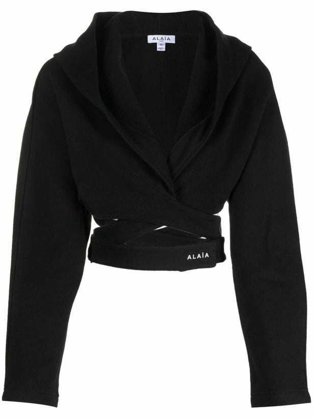 Photo: ALAÏA - Cropped Cotton Hoodie