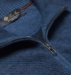Loro Piana - Roadster Striped Cashmere Half-Zip Sweater - Men - Blue