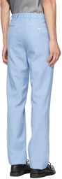 Fendi Blue Virgin Wool Trousers