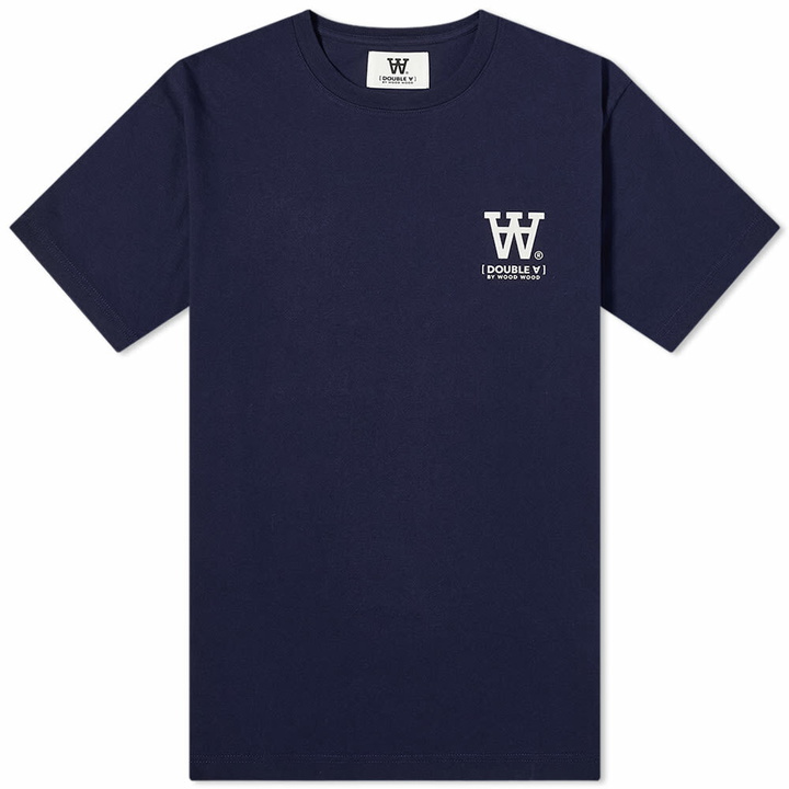 Photo: Wood Wood Men's Aa Ace T-Shirt in Navy