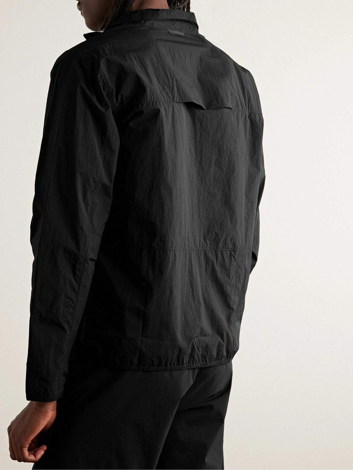 DISTRICT VISION - Theo Recycled-Shell Half-Zip Jacket - Black
