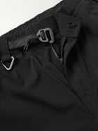 Nike - ACG Straight-Leg Belted Logo-Embroidered Shell Shorts - Black