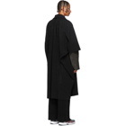 Homme Plisse Issey Miyake Black Robe Coat