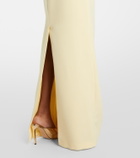 Safiyaa Vanna draped crêpe gown
