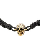 Alexander Mcqueen Pavé Skull Frienship Bracelet