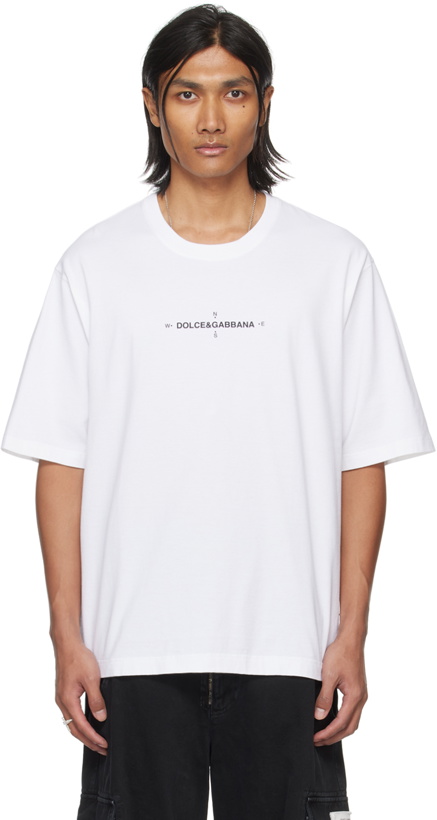 Photo: Dolce & Gabbana White Marina T-Shirt