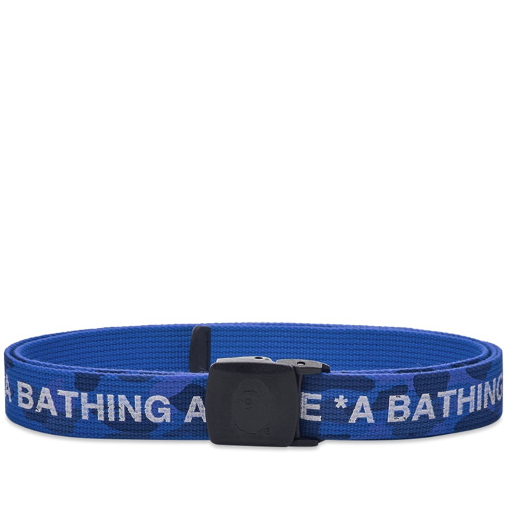 Photo: A Bathing Ape Colour Camo Logo GI Belt