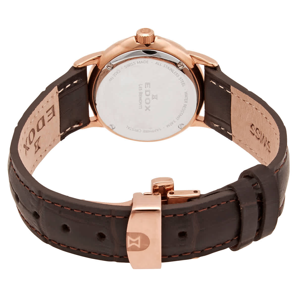 Edox Les Bemonts Mother of Pearl Dial Ladies Watch 57001 37R NAIR
