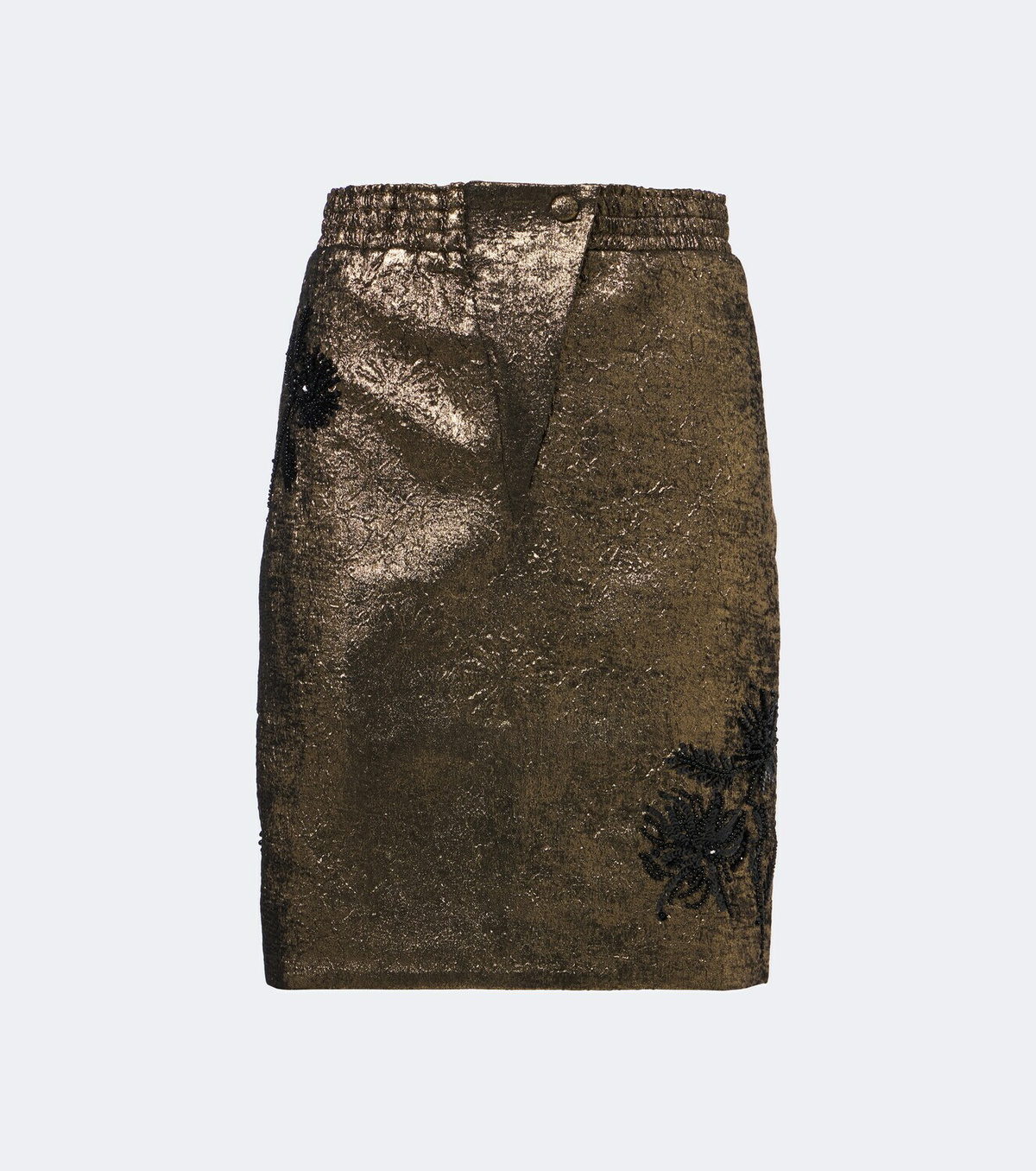 Jacques Wei Embellished brocade miniskirt