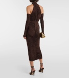 Alex Perry Arlie embellished halterneck bodysuit