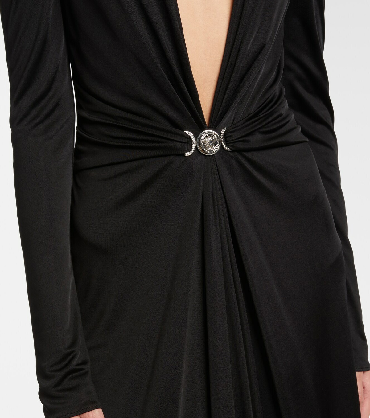 Versace Medusa jersey cocktail dress