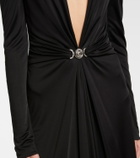 Versace Medusa jersey cocktail dress