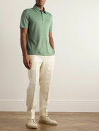 Zegna - Slim-Fit Linen Polo Shirt - Green