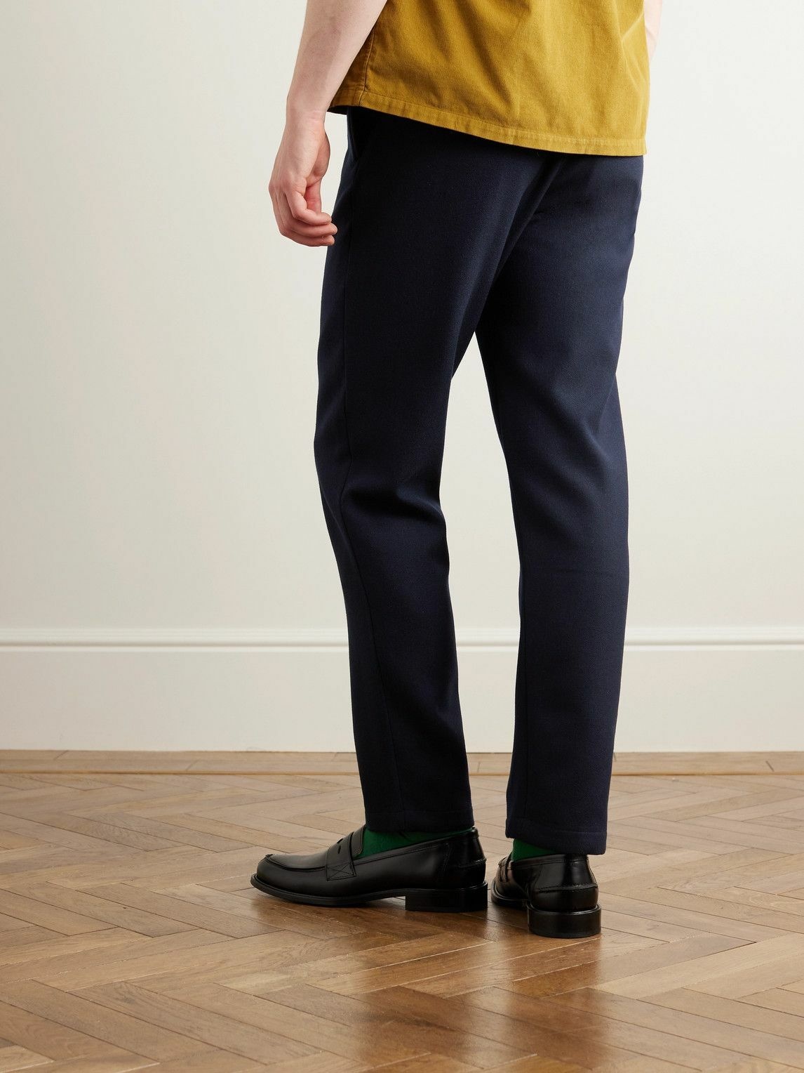 MR P. Tapered Virgin Wool and Cashmere-Blend Drawstring Trousers for Men