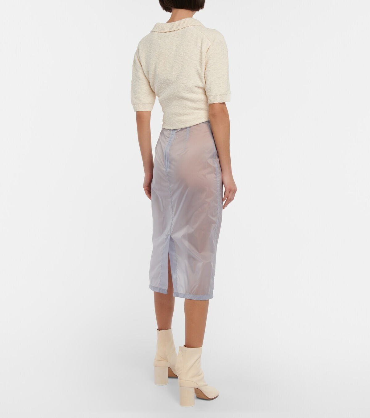 Maison Margiela - Semi-sheer midi skirt Maison Margiela
