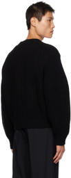 Recto Black Chunky Cardigan