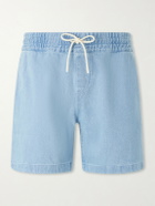 Portuguese Flannel - Straight-Leg Denim Drawstring Shorts - Blue
