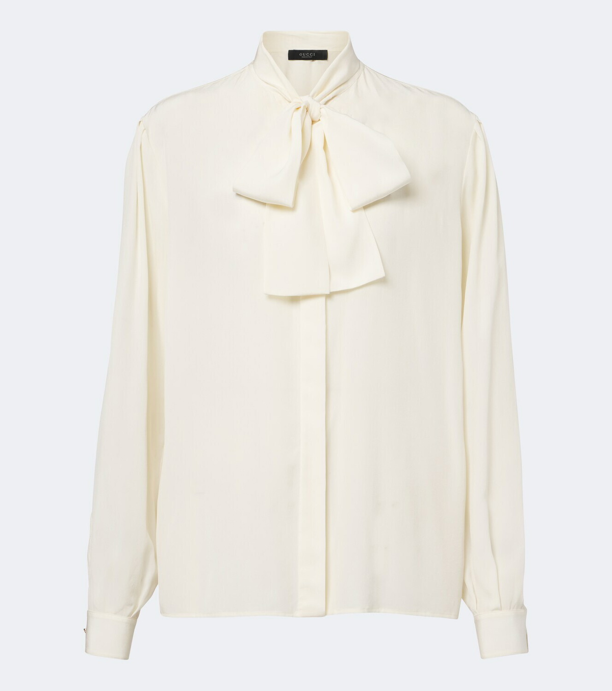 Gucci Tie-neck silk crêpe de chine blouse
