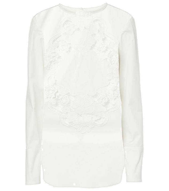 OSCAR DE LA RENTA Size 10 Black Long Sleeve Blouse main image 0