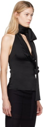 Blumarine Black Halter Neck Tank Top