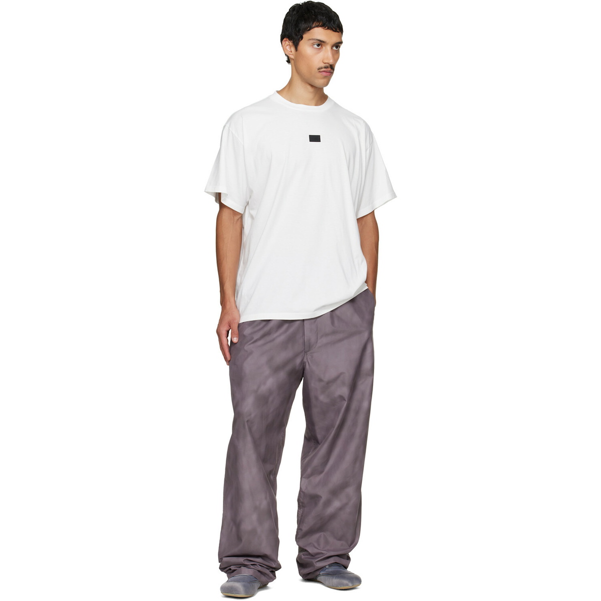 MM6 Maison Margiela Purple Hammer Loop Trousers